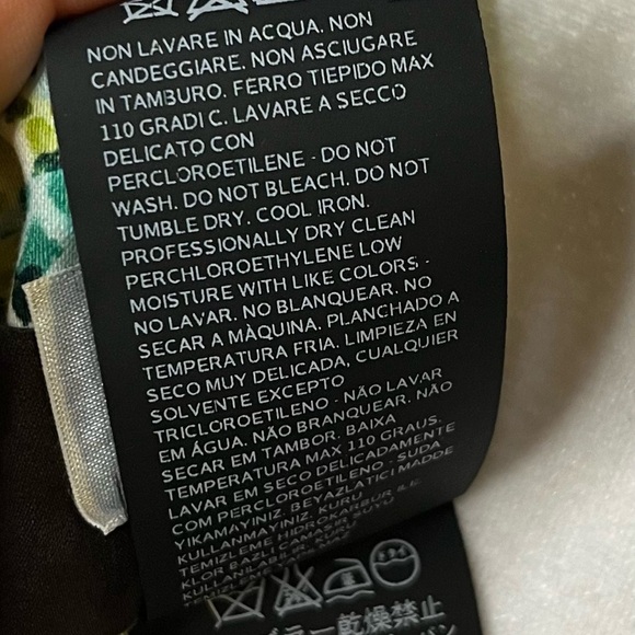 Intend Pianoforte di MaxMara Green Floral Dress - Italian Made, Sz 8 - Picture 6 of 9